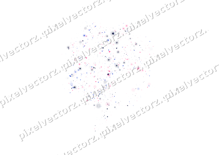 Seamless glitter four leaf clover in pink on a transparent background