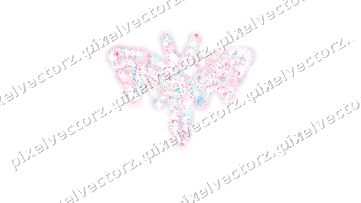 Seamless glitter bat of eggs and bats on a transparent background