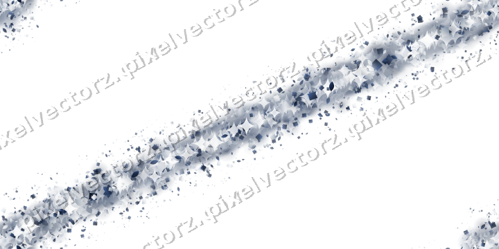 Seamless glitter band in dark blue on a transparent background