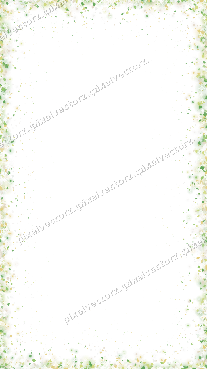 Seamless glitter border in lime and yellow on a transparent background