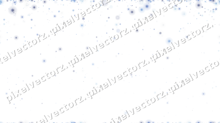 Nahtloser Glitzerregen aus Schneeflocken auf transparentem Grund