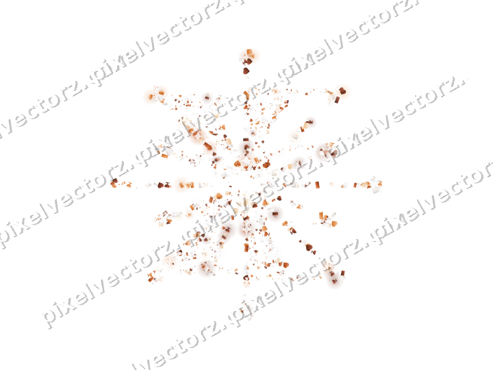 Seamless glitter firework on a transparent background