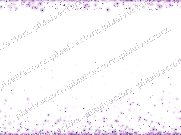 Seamless glitter border in purple on a transparent background