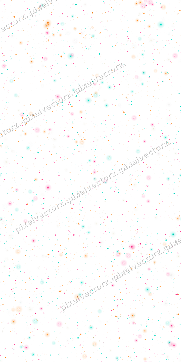 Seamless glitter scatter in pink on a transparent background