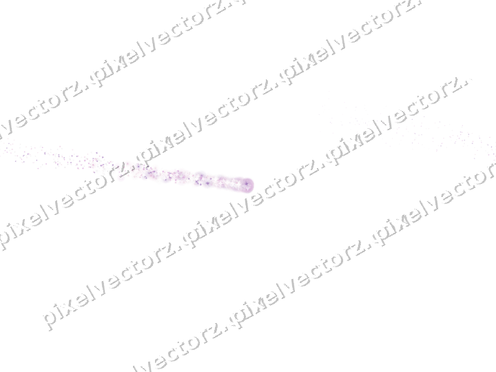 Seamless star trail of stars in magenta on a transparent background