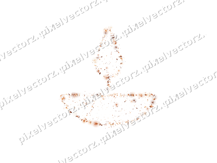 Seamless glitter diya lamp on a transparent background