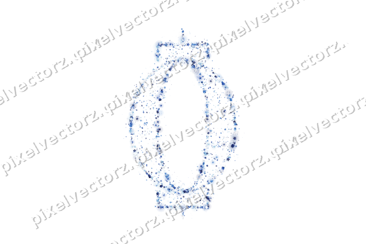 Seamless glitter lantern in blue and cyan on a transparent background