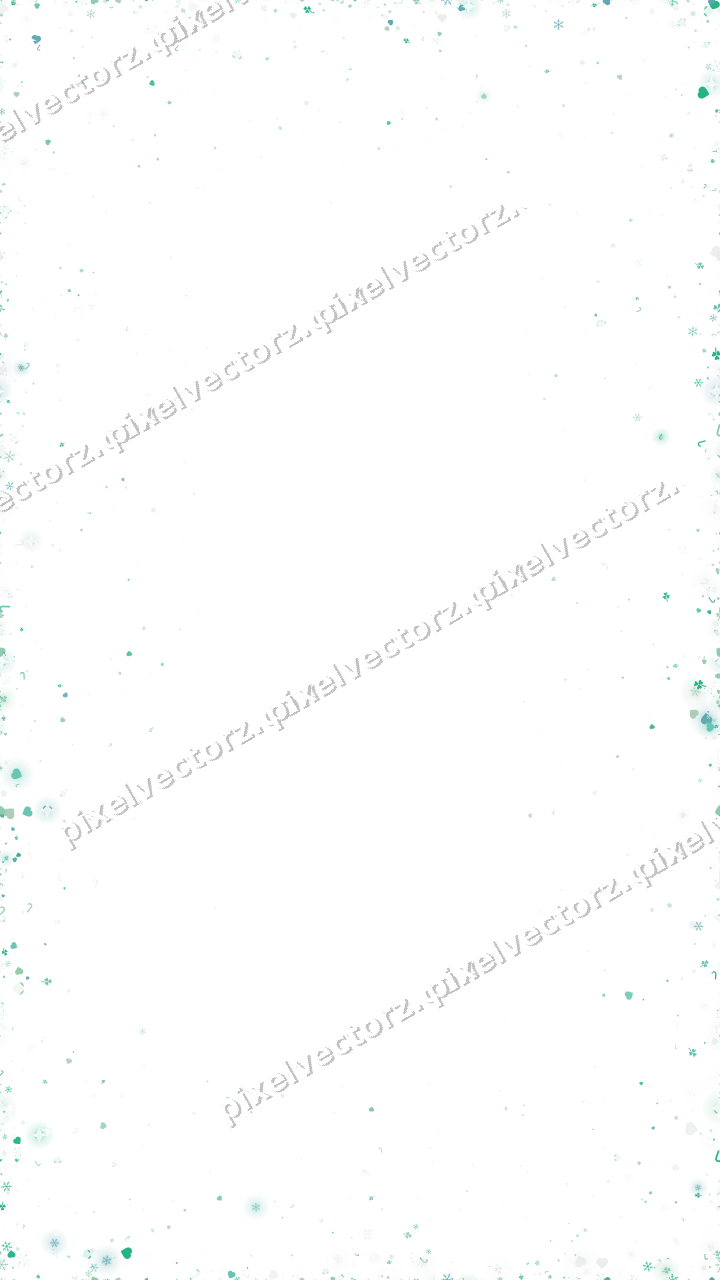 Seamless glitter vignette in green on a transparent background