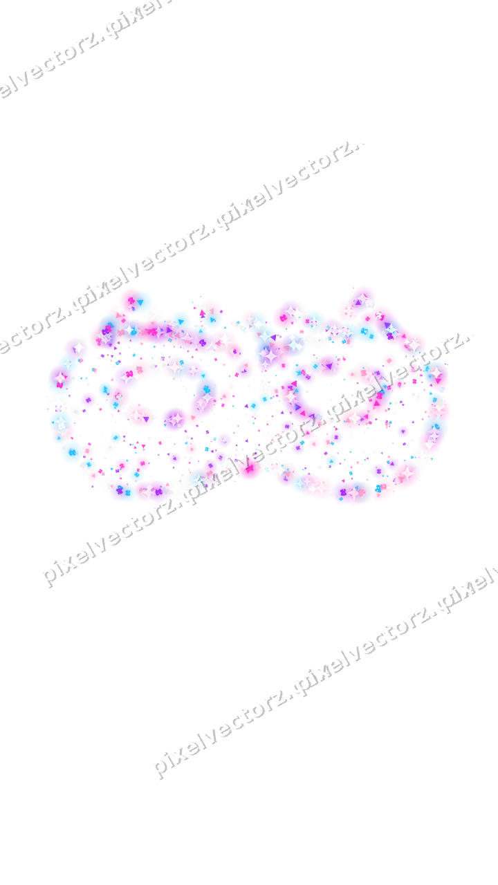 Seamless glitter carnival mask in magenta on a transparent background
