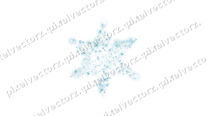 Seamless glitter star of stars and baubles on a transparent background