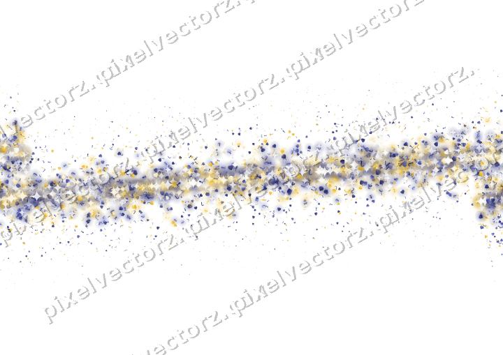 Seamless glitter band in dark blue on a transparent background