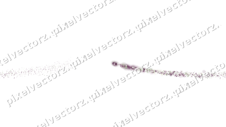 Seamless star trail of stars on a transparent background