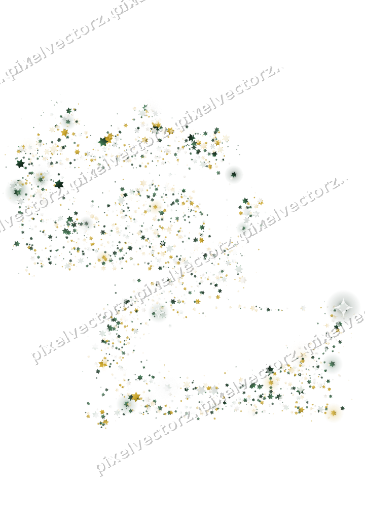 Seamless glitter dragon of stars on a transparent background