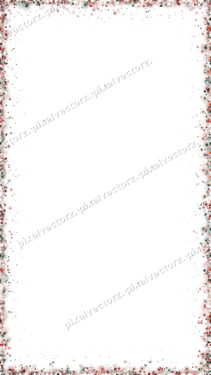 Seamless glitter border in dark red on a transparent background