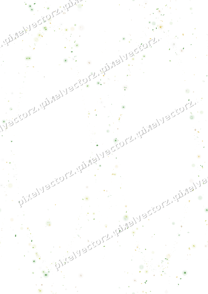 Seamless glitter garland in lime on a transparent background