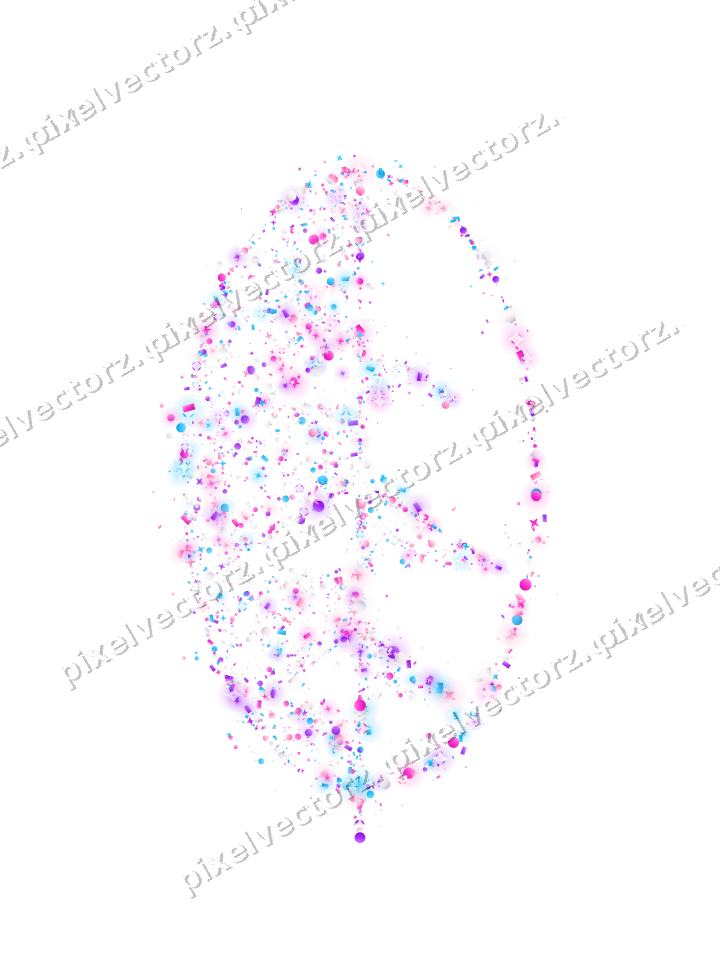 Seamless glitter leaf of stars and dots on a transparent background