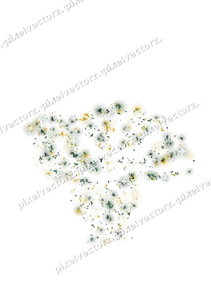 Seamless glitter turkey of bats on a transparent background