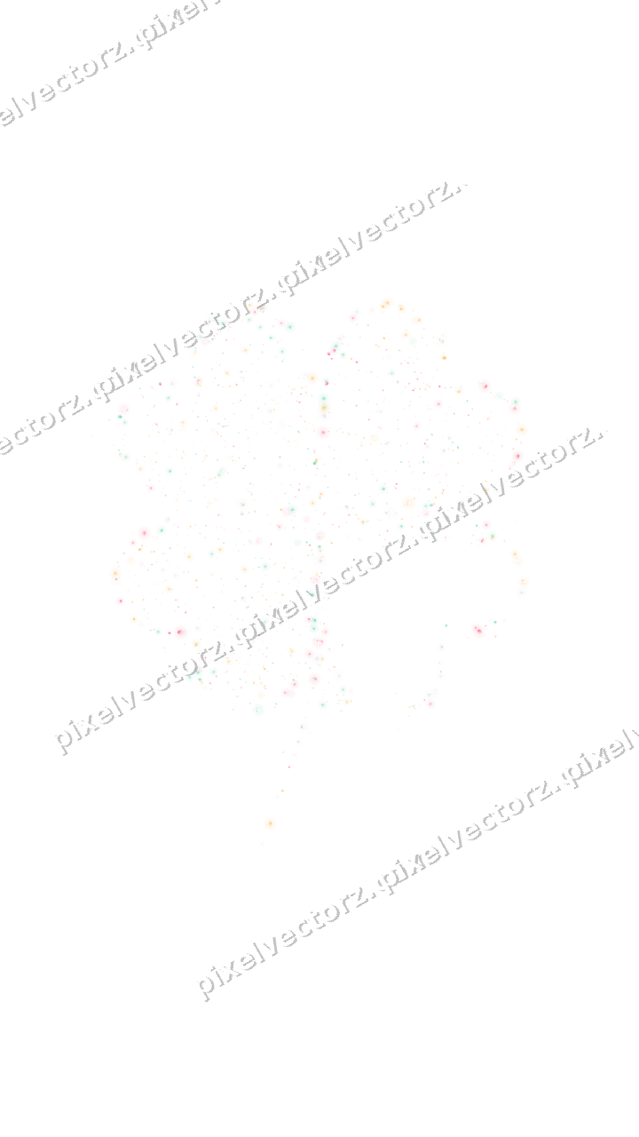 Seamless glitter four leaf clover on a transparent background