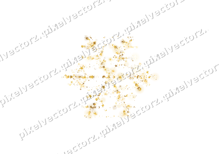 Seamless glitter snowflake on a transparent background