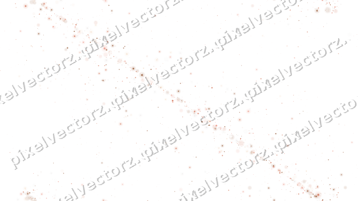 Nahtloses Glitzerband aus Sternen in Orange auf transparentem Grund