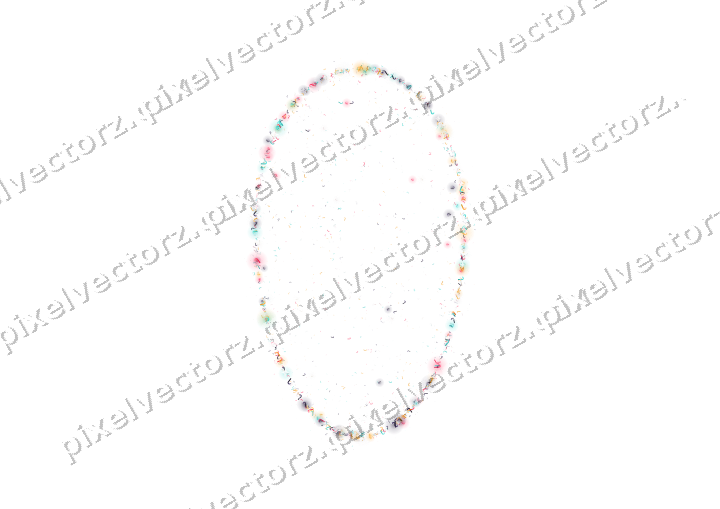 Seamless glitter easter egg of candy canes on a transparent background