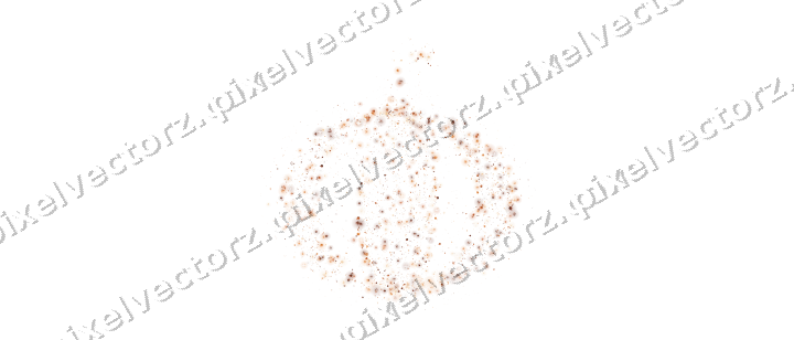 Seamless glitter pumpkin on a transparent background