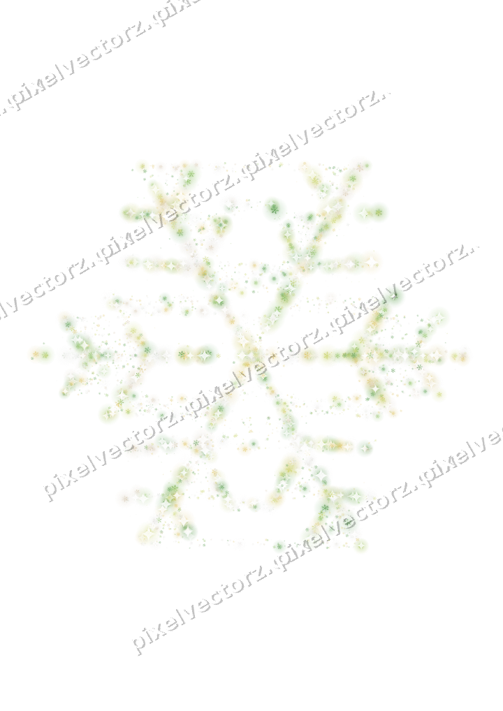 Seamless glitter snowflake of snowflakes on a transparent background