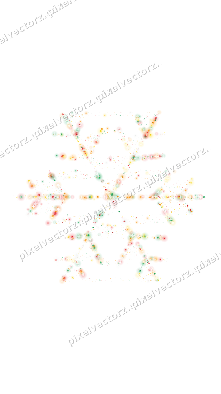Seamless glitter snowflake in red on a transparent background