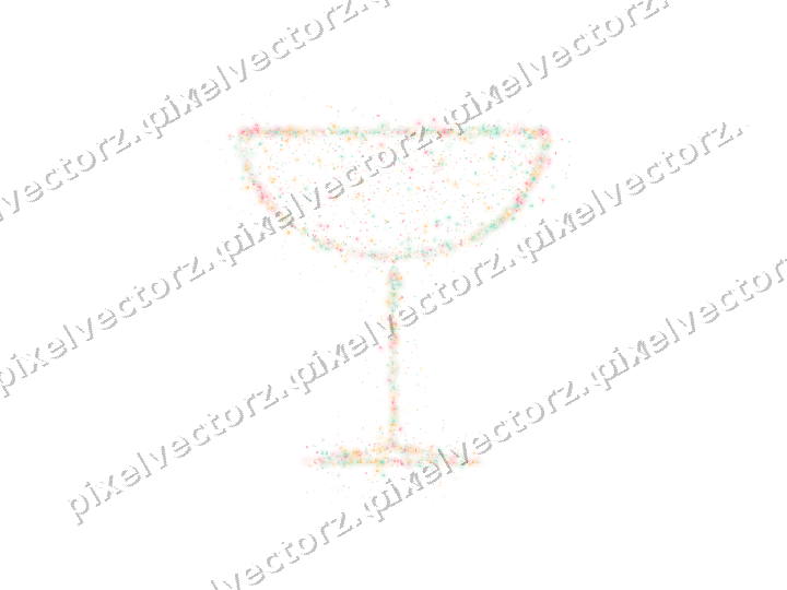Seamless glitter champagne coupe on a transparent background