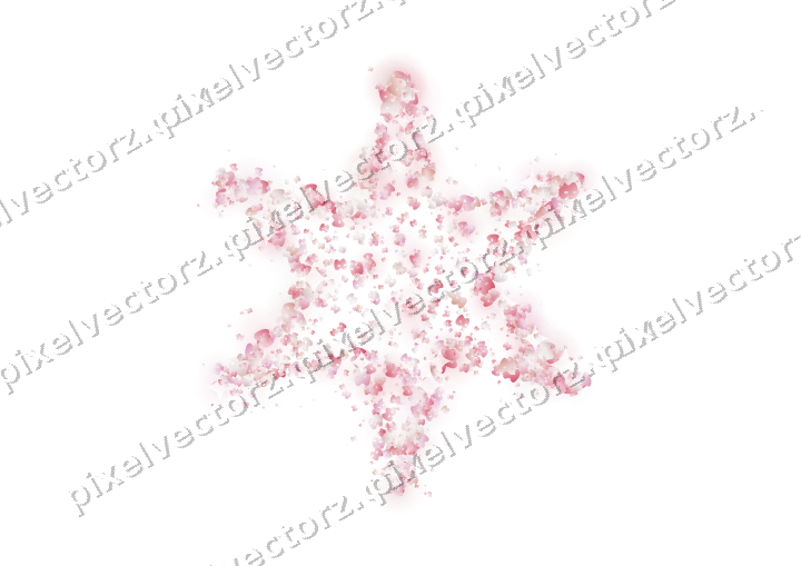 Seamless glitter star of masks on a transparent background