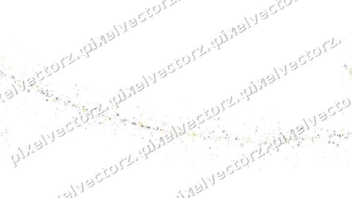 Seamless glitter arc in amber and grey on a transparent background