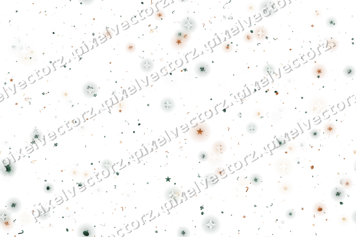 Seamless glitter scatter in dark green on a transparent background
