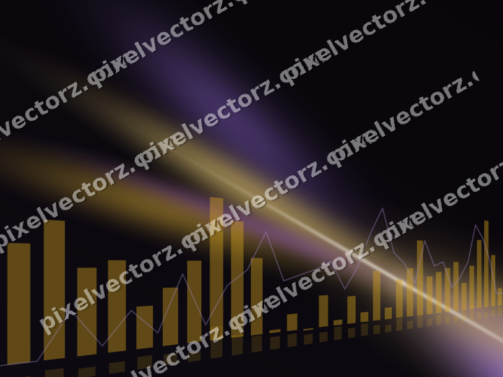 Leuchtender Neon Diagramm Hintergrund in Bernstein und Violett