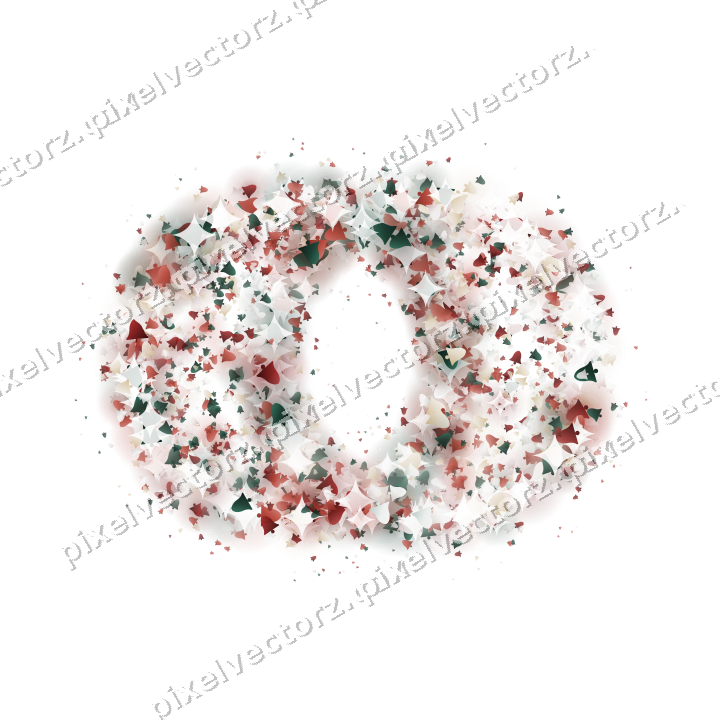 Seamless glitter wedding rings of bells on a transparent background