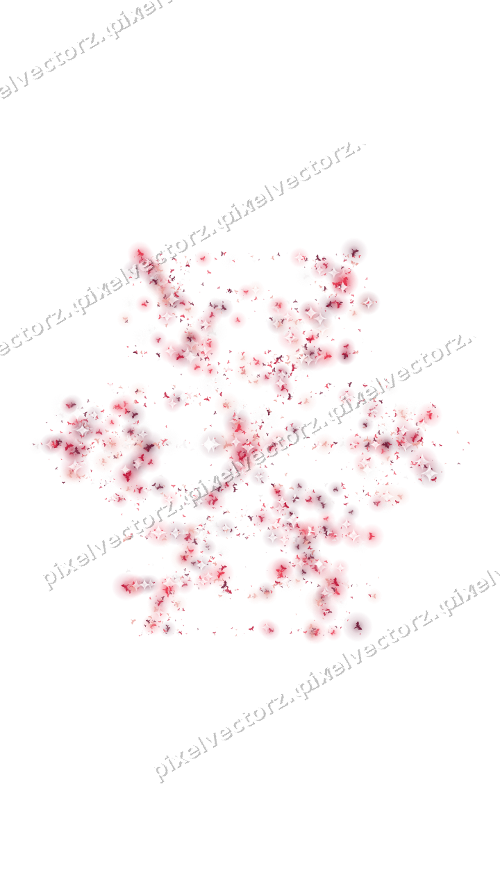 Seamless glitter snowflake of bats in pink on a transparent background
