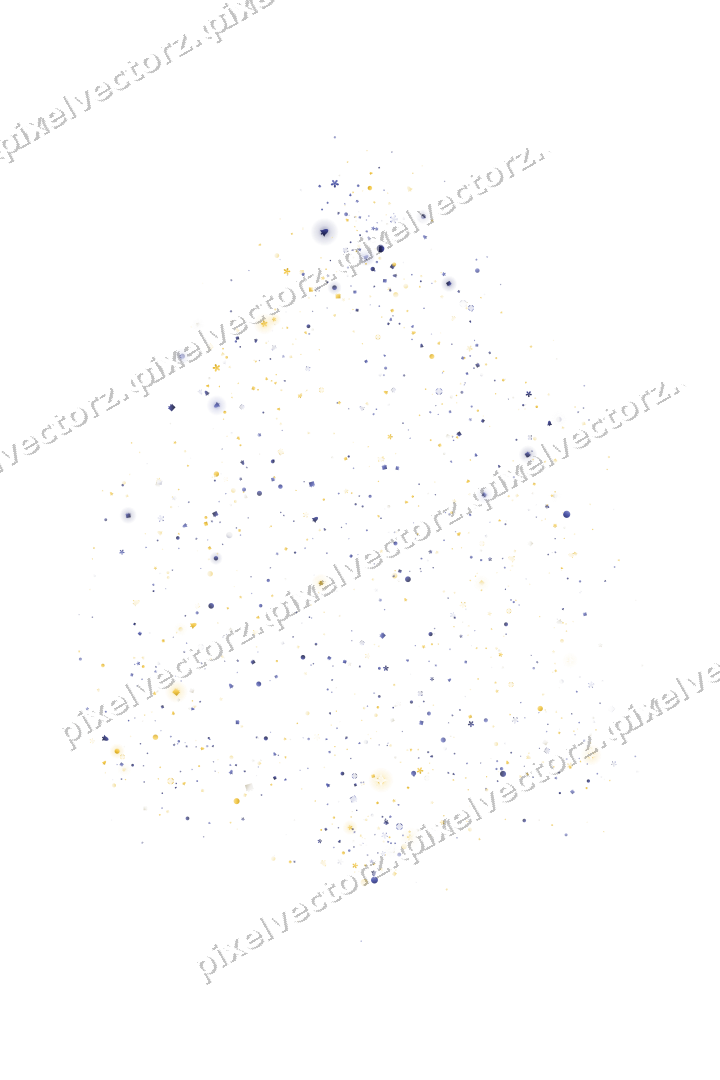 Seamless glitter bell of flowers and bells on a transparent background