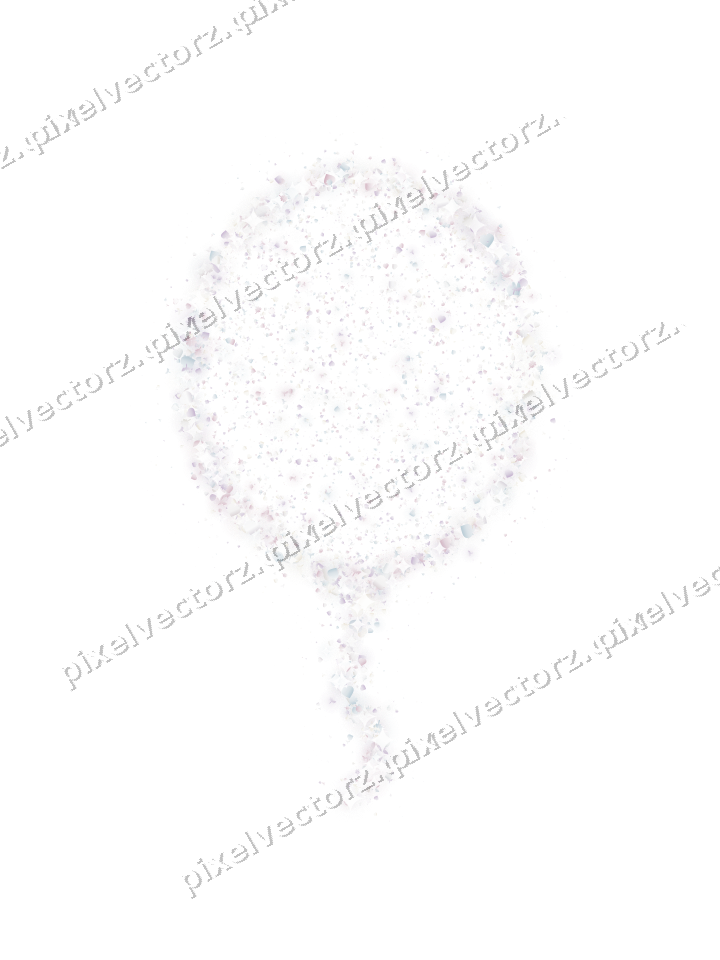 Seamless glitter balloon in pale pink on a transparent background