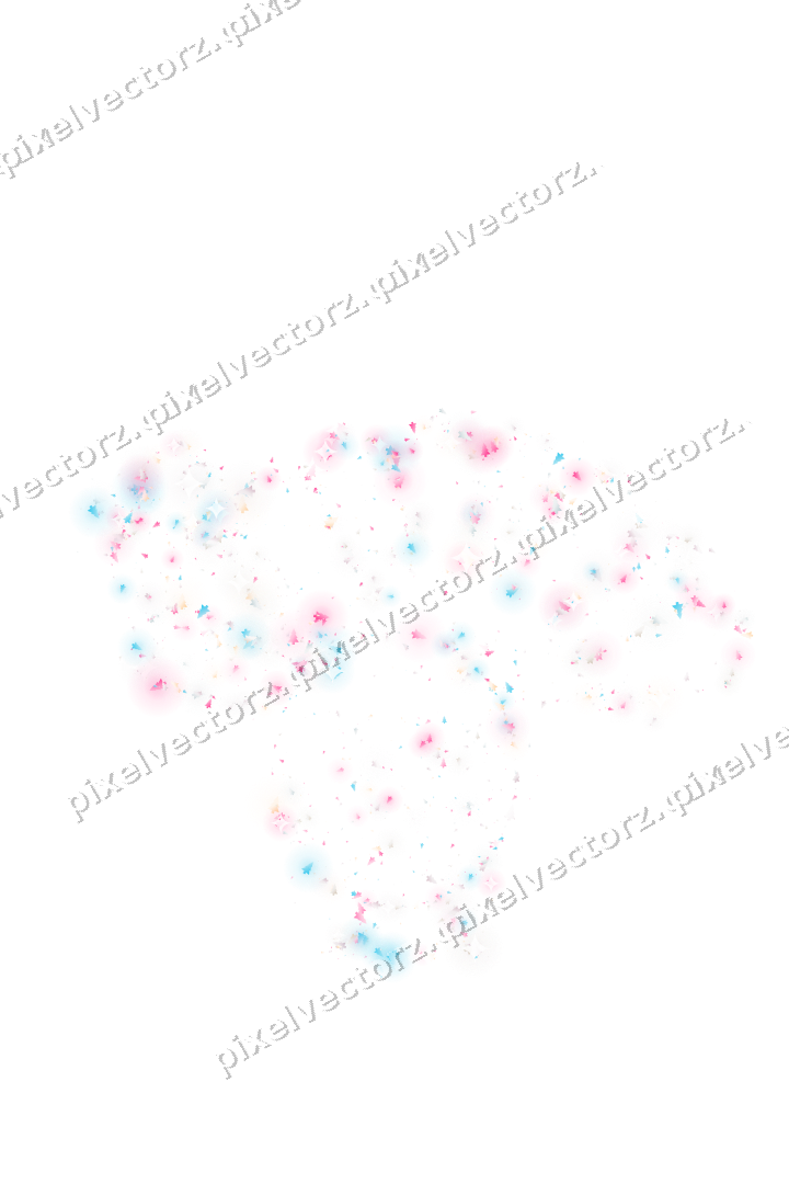 Seamless glitter turkey of christmas trees on a transparent background