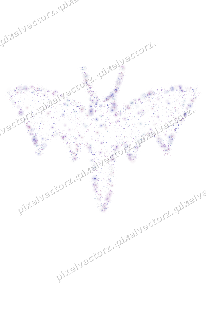 Seamless glitter bat of droplets and eggs on a transparent background