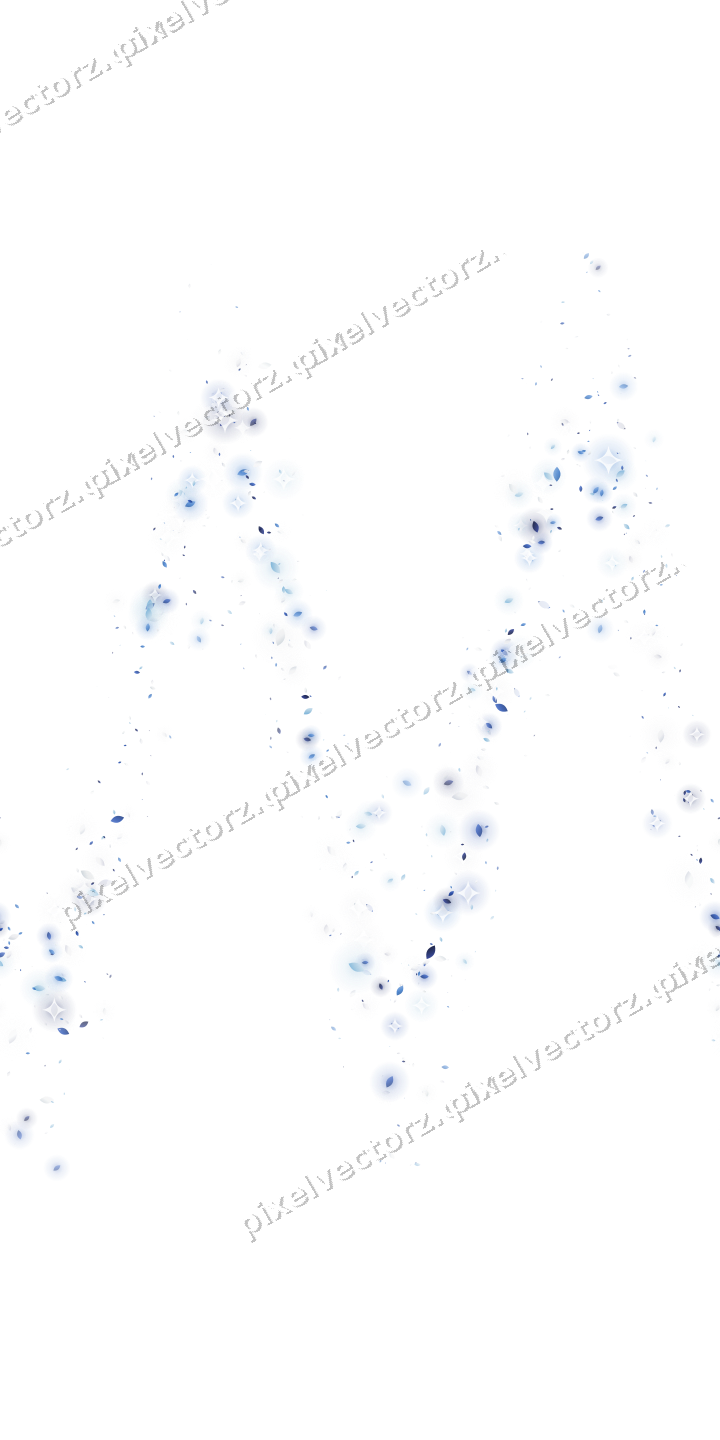 Nahtlose Glitzerwelle aus Tropfen in Blau auf transparentem Grund