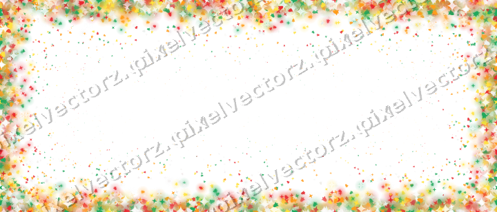 Seamless glitter vignette in red on a transparent background