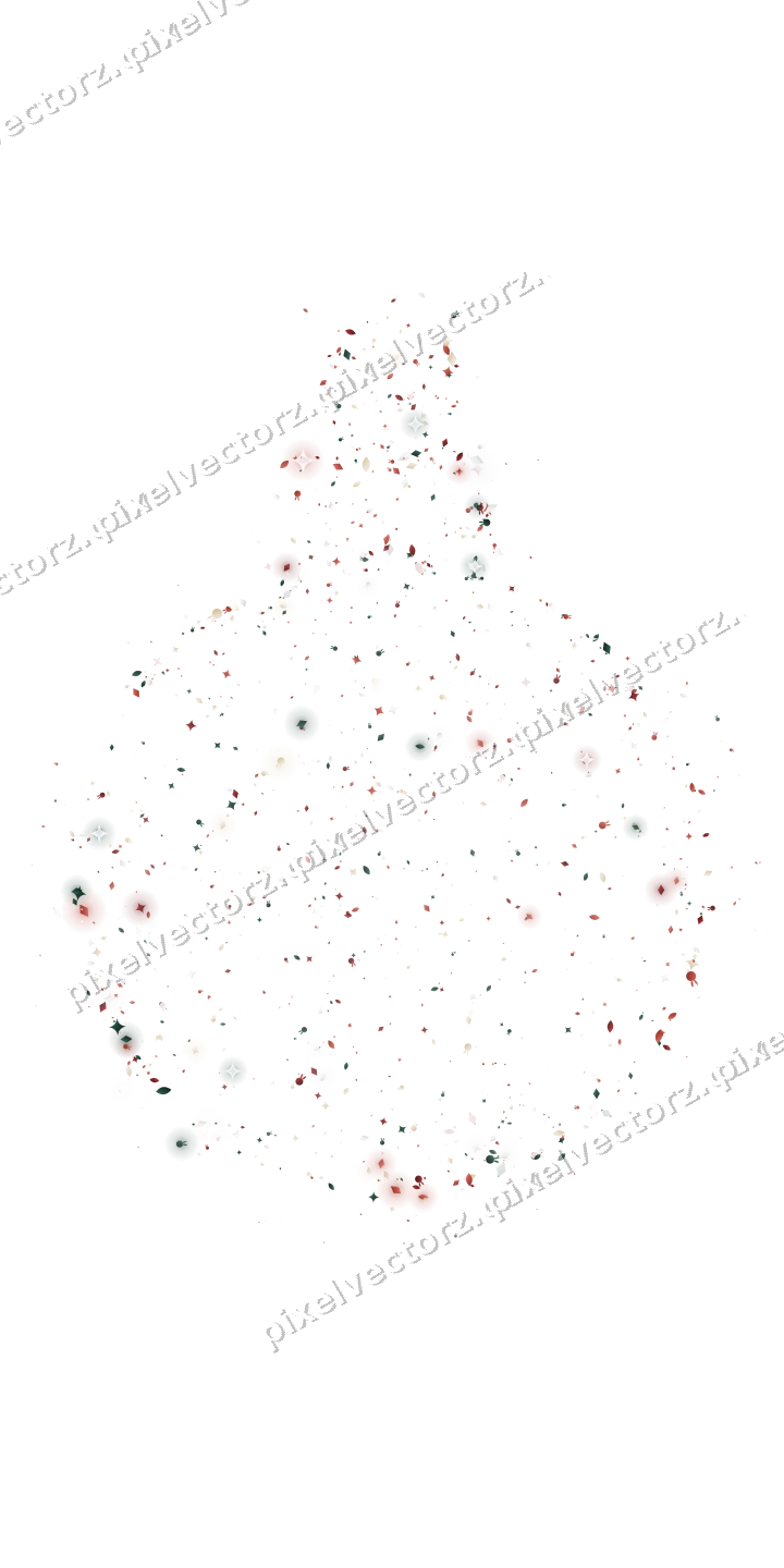 Seamless glitter bauble in dark red on a transparent background