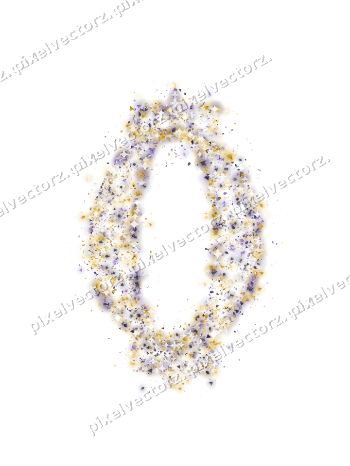 Seamless glitter lantern in amber on a transparent background