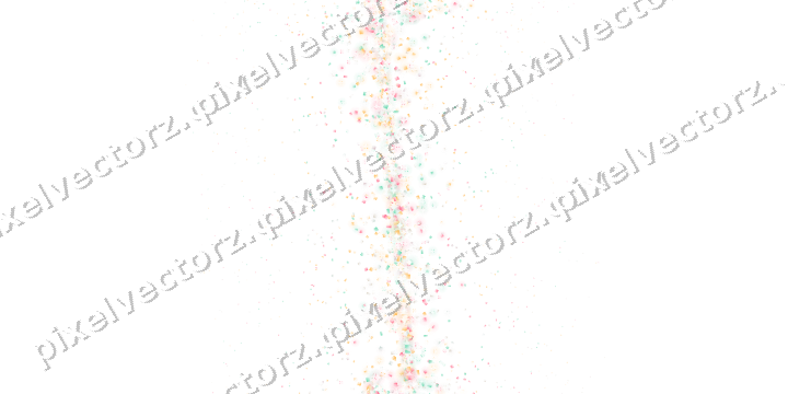 Seamless glitter band of gifts and masks on a transparent background