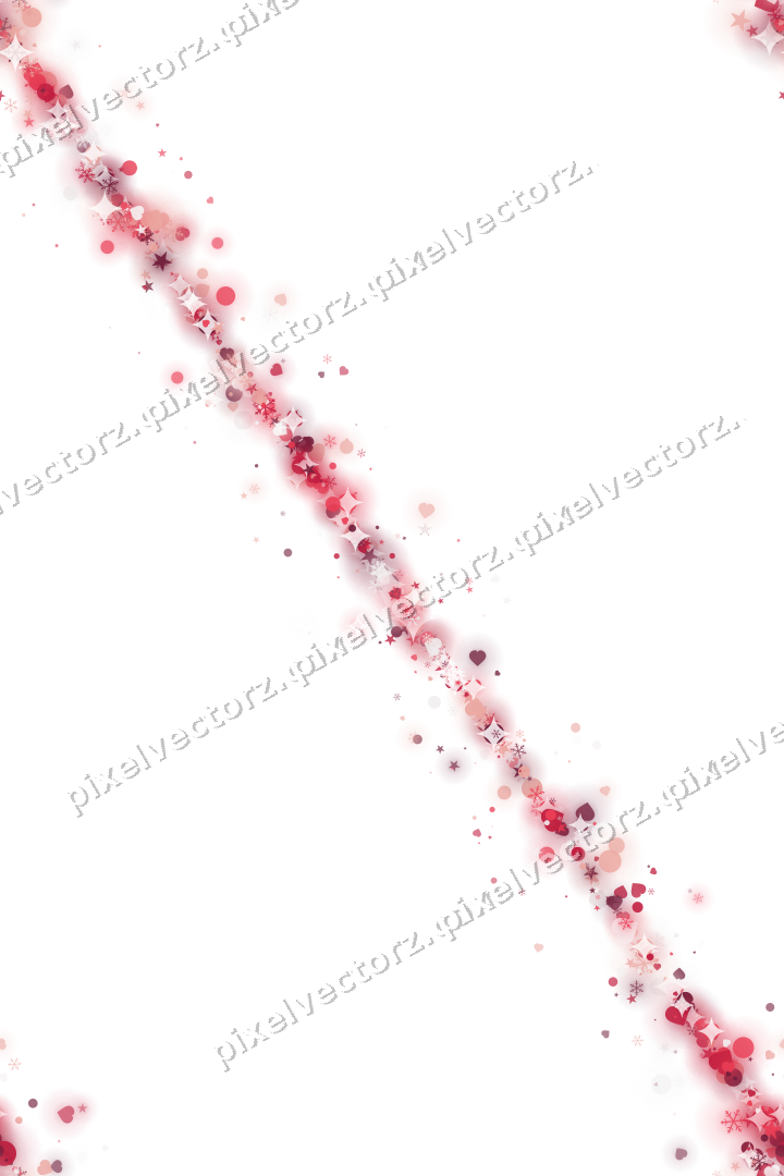 Nahtloses Glitzerband in Rosa und Rot auf transparentem Grund