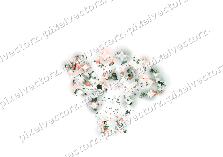 Seamless glitter turkey in dark green on a transparent background
