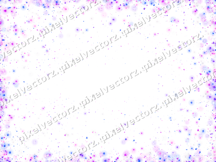 Seamless glitter vignette in purple on a transparent background