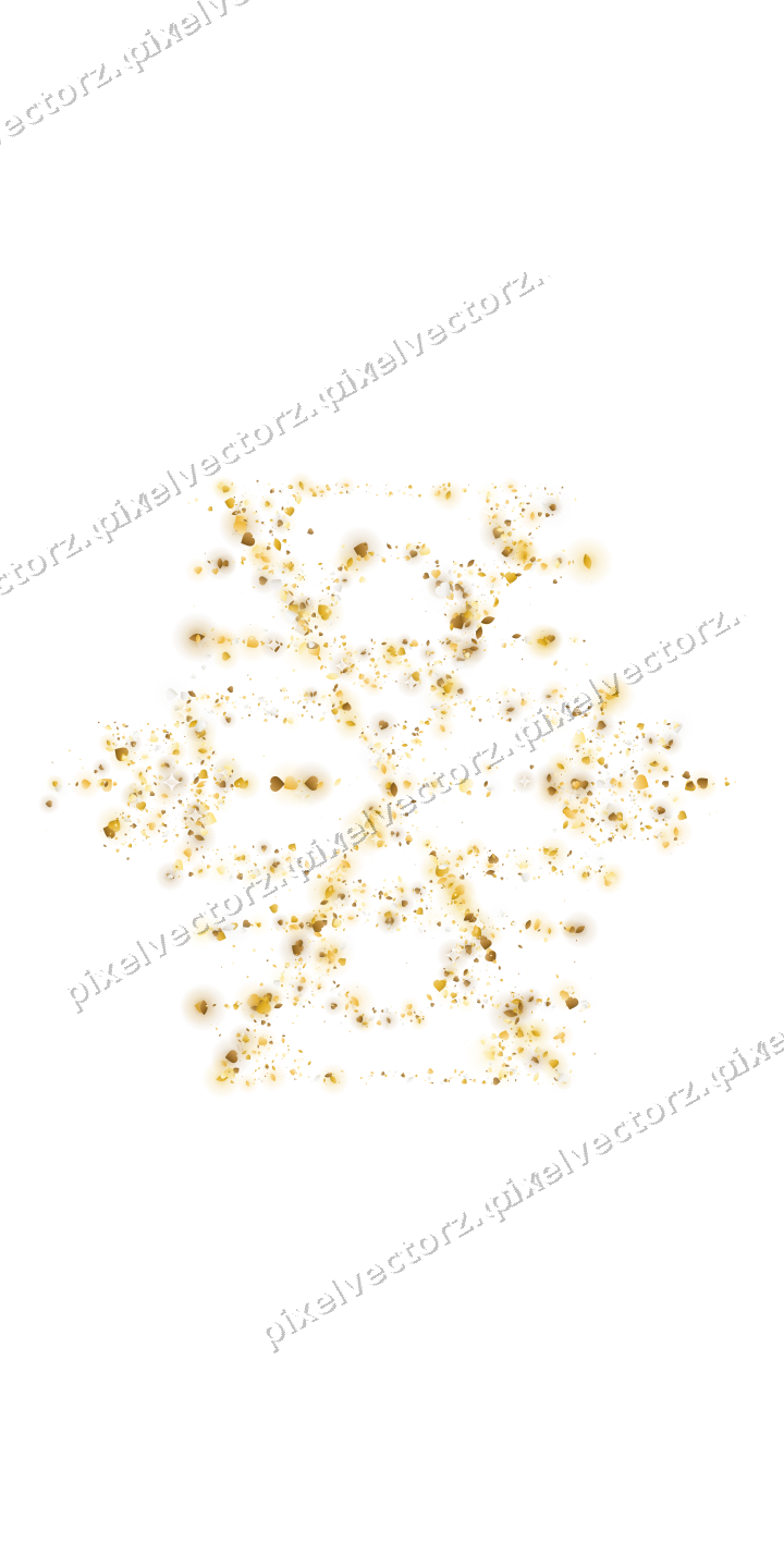 Seamless glitter snowflake on a transparent background