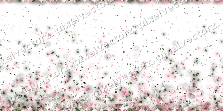 Seamless rising glitter in pink on a transparent background