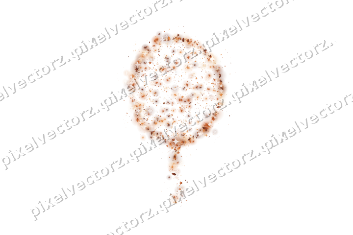 Seamless glitter balloon on a transparent background